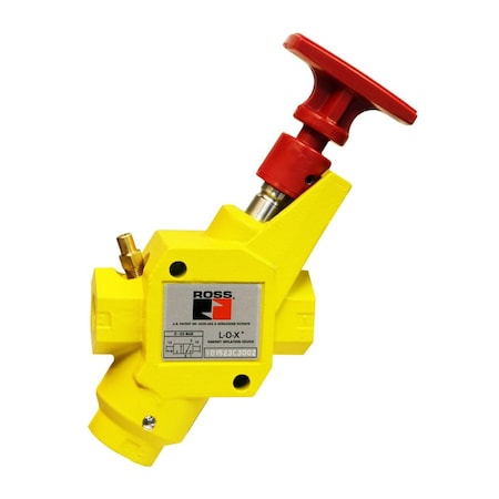 ROSS CONTROLS Lockout Valve 15 Series / Classic Manual 3/2 Way, 1/2" In-Out 3/4" Exhaust NPT Y1523C4002